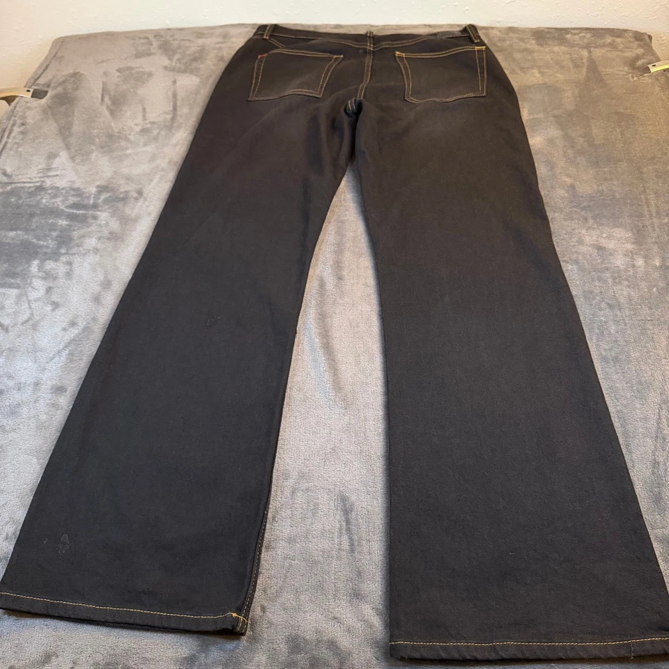 BDG Urban Outfitters 90s Bootcut Jeans Black Dark Wash Stretch Mens 32x33" - Image 3 of 4