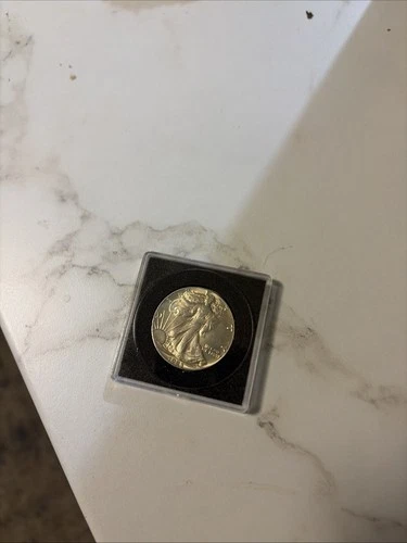 1923 walking liberty half dollar coin silver / with case
