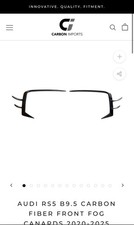 Carbon Imports Audi Rs5 B9.5 Carbon Fiber Front Fog Canards 2020-2025