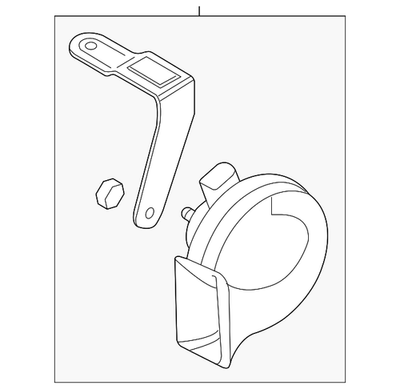 #ad Genuine Audi Low Note Horn 8U0 951 209 $141.60