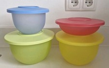 TUPPERWARE * 4 St. Junge Welle Schüssel *  ❤️💙💛💚 400, 550 & 2x1300 ml * 