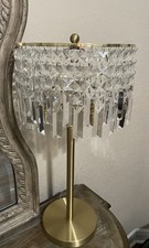 Glamorous Geometric Crystal Table Lamp