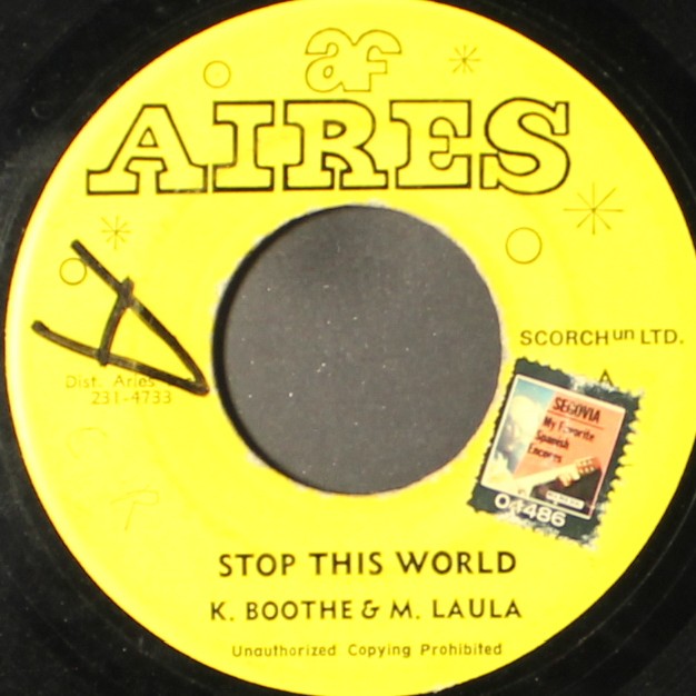K. BOOTHE & M. LAULA/BULLWACKIES ALL STARS: stop this world / version AIRES 7"