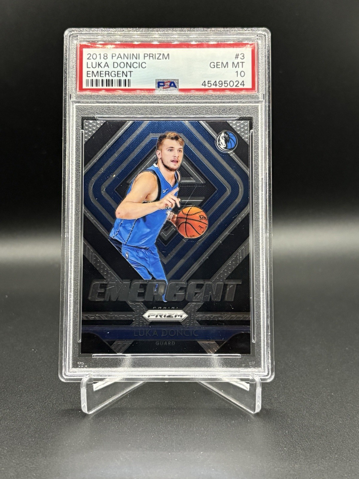 2018-19 Panini Prizm Luka Doncic Emergent Rookie RC #3 Psa 10 Dallas Mavericks