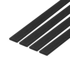 4 Pcs 1x4x500mm Carbon Fiber Strip Pultruded Flat Bars for Kites RC Airplane