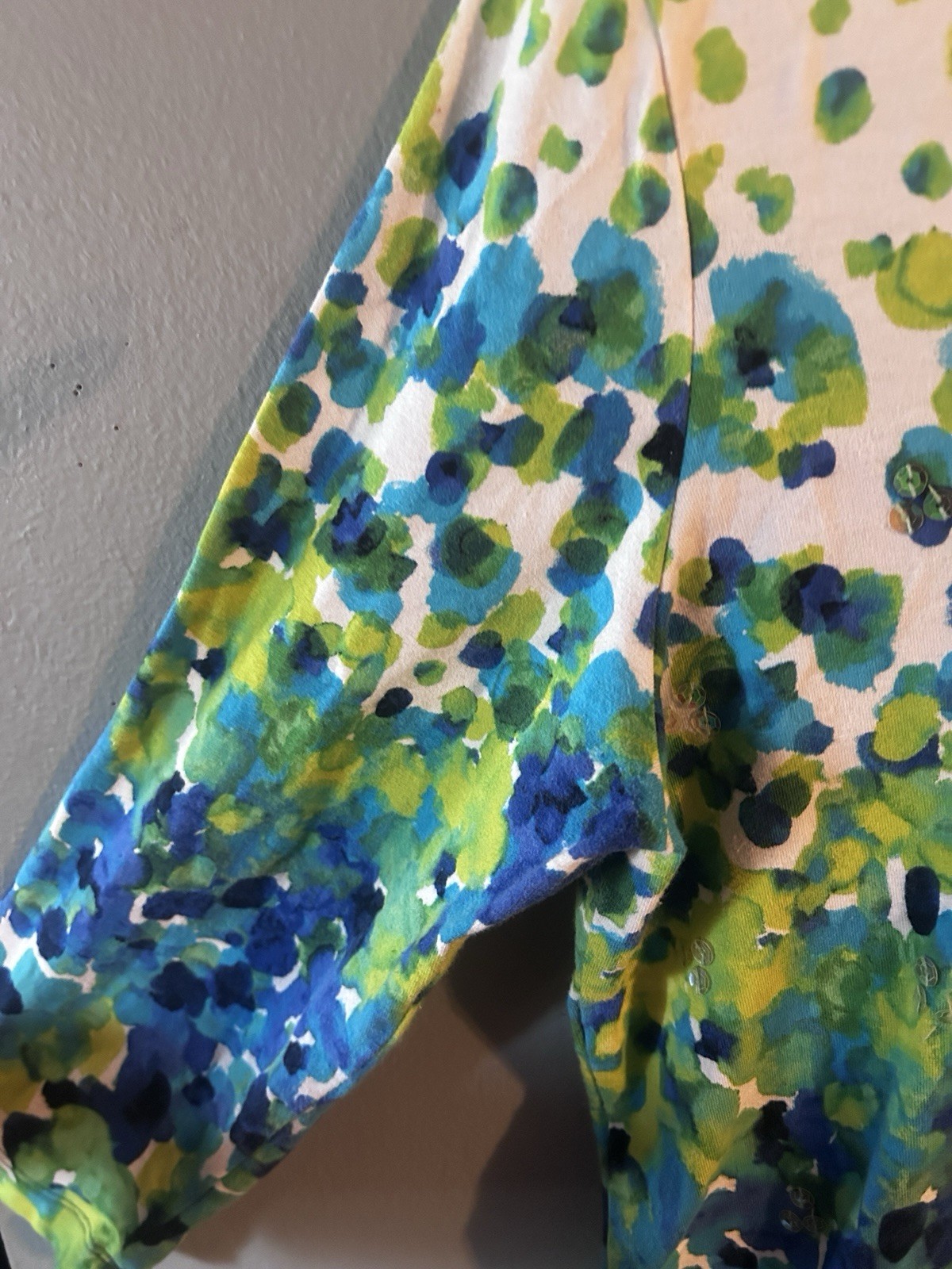 Women's Ruby Road Pullover Top Sequins Multi Colo… - image 3