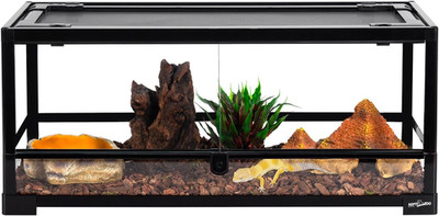 20 Gal Glass Reptile Terrarium Front Opening 30''x12''x12'' Gecko Lizard Snake