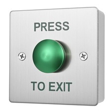 Push to Exit Button for Door Access 3.4 apos; apos;x3.4 apos; apos; with Box