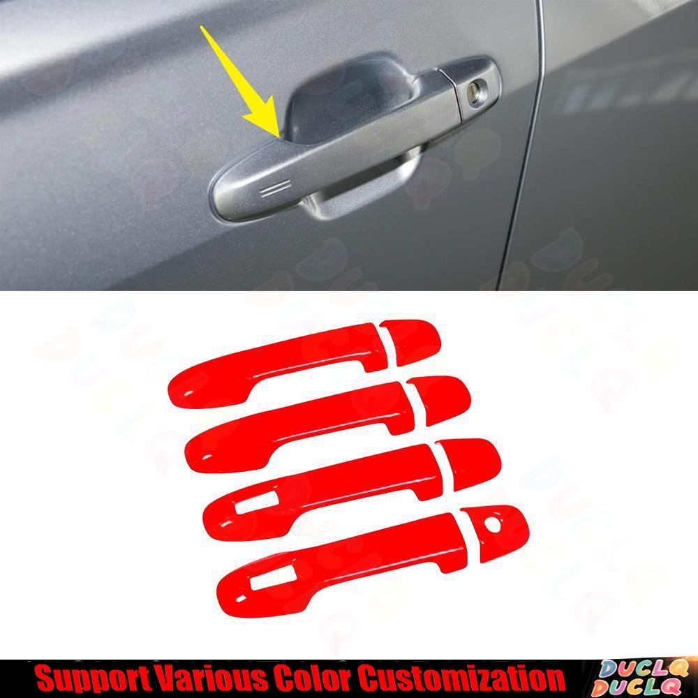 For Subaru Forester 2019-2024 Bright Red Inner Outside Door Handle Cover Trim 8*