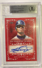 KEN GRIFFEY Jr 2019 Industry Summit Red Autograph #IS-KGJ 1/1 BAS