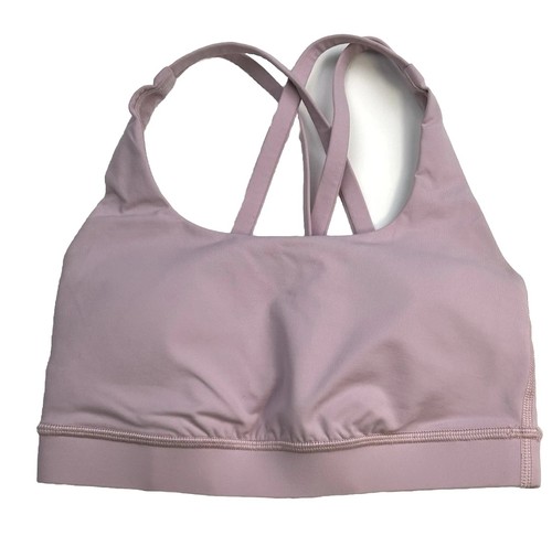 Lululemon Energy Longline Bra Flush Pink Women See Measurements