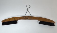 G.B. Kent  Sons Wood Folding Lint Brush  Hanger Hook  Chain Made in England