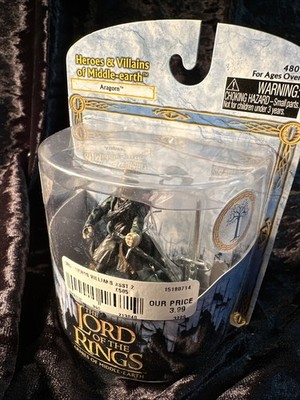 Lord of the Rings Heroes & Villains of Middle Earth Armies ARAGORN  Sealed USA.