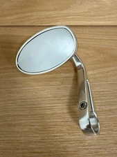 Triumph Branded 7/8 Bar End Mirror Clear Aluminum part # A9638116