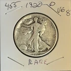 1920-D VG+ Rare Walking Liberty Half Dollar