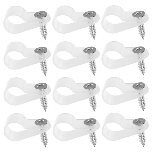 200 Pcs Wire Fixing Buckle Plastic Cord Management Clip Clips Cable Clamp - Afbeelding 8 van 12