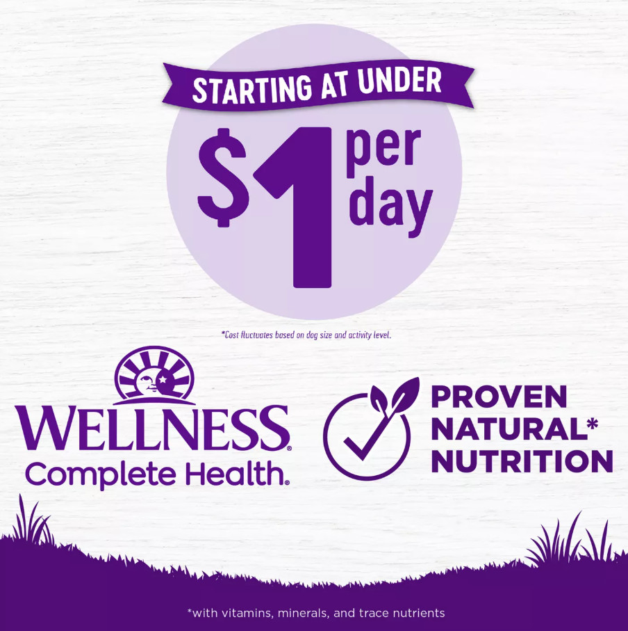 Wellness Complete Health Large Breed Adult Deboned Chicken Dry Dog Food, 30 lbs.