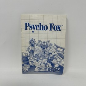 Psycho Fox Sega Master System Authentic SMS CIB w/Manual Misprint Label - Tested