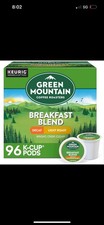 Breakfast Blend Decaf Coffee, Keurig Single Serve K-Cup Pods, Light Roast, 96 Co