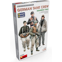 German Tank Crew Kharkov 1943 Resin Heads Kit 1:35 Miniart Kit Figure Militari -