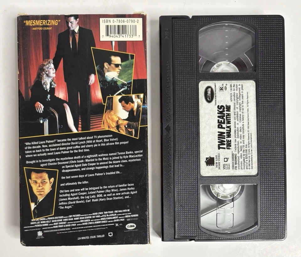 Twin Peaks: Fire Walk with Me (VHS, 1993) David Lynch Surreal Rare - Image 3 of 4
