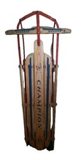 Champion Vintage sled Model 05 1950's model metal and wood