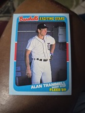 Alan Trammell 1989 FLEER BASEBALL'S EXCITING STARS #41 OF 44 FREE SHIPPING