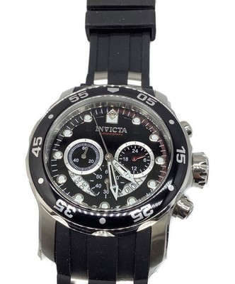 Invicta Pro Diver Scuba 6977 Men's Watch Black Used Japan Genuine