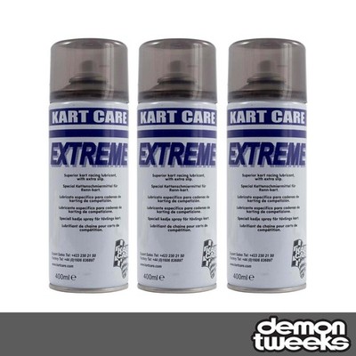 3 x Kart Care Extreme Kart Kettenschmiermittel - 400ml (teilsynthetisch, geringer Widerstand)
