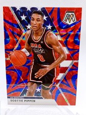 2019-20 Scottie Pippen Panini Mosaic USA Team Red Blue Reactive