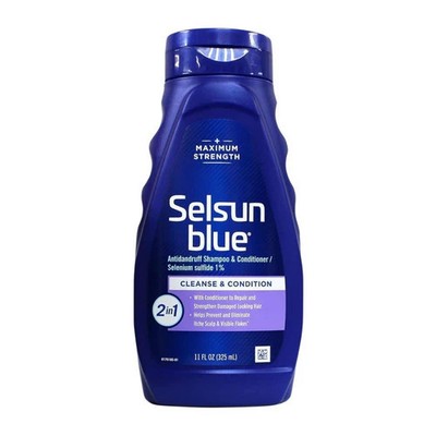Selsun Blue 2-In-1 Maximum Strength Dandruff Shampoo 11 oz By Selsun Blue
