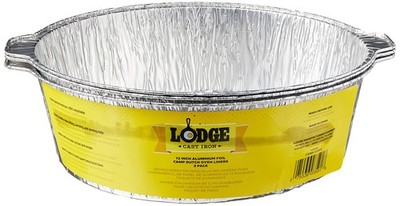Lodge 12 Inch Aluminum Foil Dutch Oven Liners for Easy Camp Cleanup