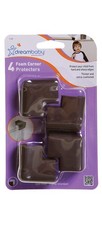 Dreambaby L1301 Corner Protector, Foam, Brown - pack of 4