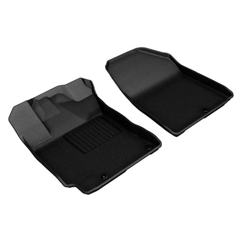 3D MAXpider For Kia Forte 2019 2020 Kagu Series Floor Mats | 1st Row | Black