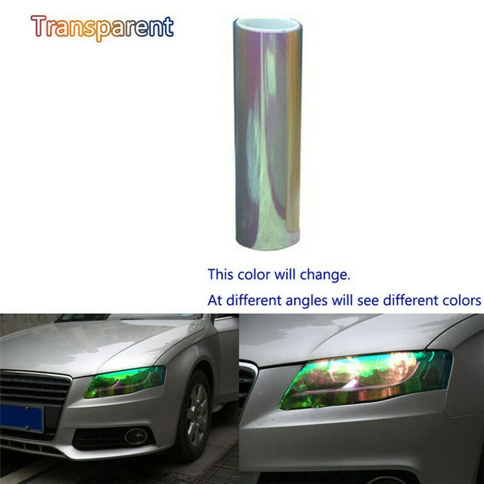 Useful Color Changing Sticker Vinyl 30x100cm Car Film Headlight Lights ...