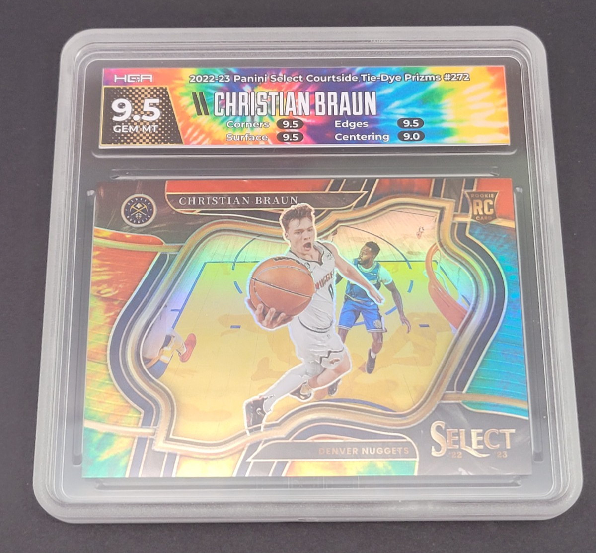 Christian Braun [Courtside Tie-Dye Prizm] #272 - 2022-23 Panini Select /25