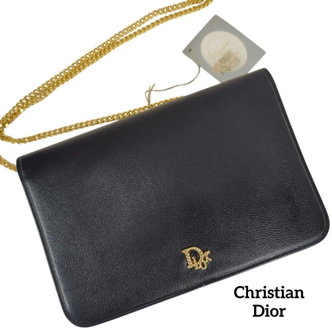 Christian Dior Chaîne Sac Bandoulière Pochette Sac à Main Sangle Réglable Vintage JAPON