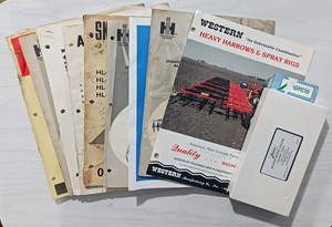 Vintage Tractor Farm Advertising Lot Of 8 IH Western Kewanee Gehl Calumet ARPS