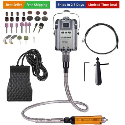 1200W Flex Shaft Grinder Rotary Tool Electric Hanging Carver, Forward and Rev...