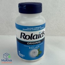 Rolaids Extra Strength Antacid Calcium Supplement 96 Chewable Mint Exp 11 2026