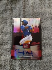 elier hernandez 2012 leaf draft rookie red prism auto rangers #BA-EH1 3/5