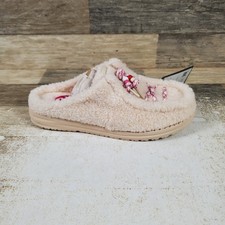 Hey Dude Wendy Quest Womens Slipper Sz 7 Parchment Multi Slip-On Cozy Fleece