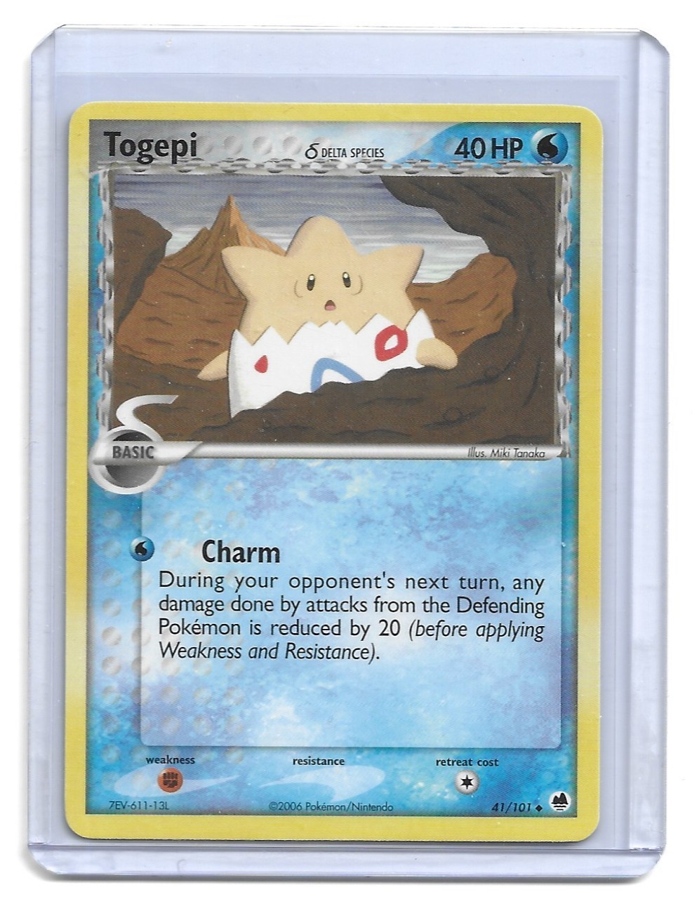 2006 Pokemon - EX Dragon Frontiers Togepi (Delta Species) #41/101 Regular