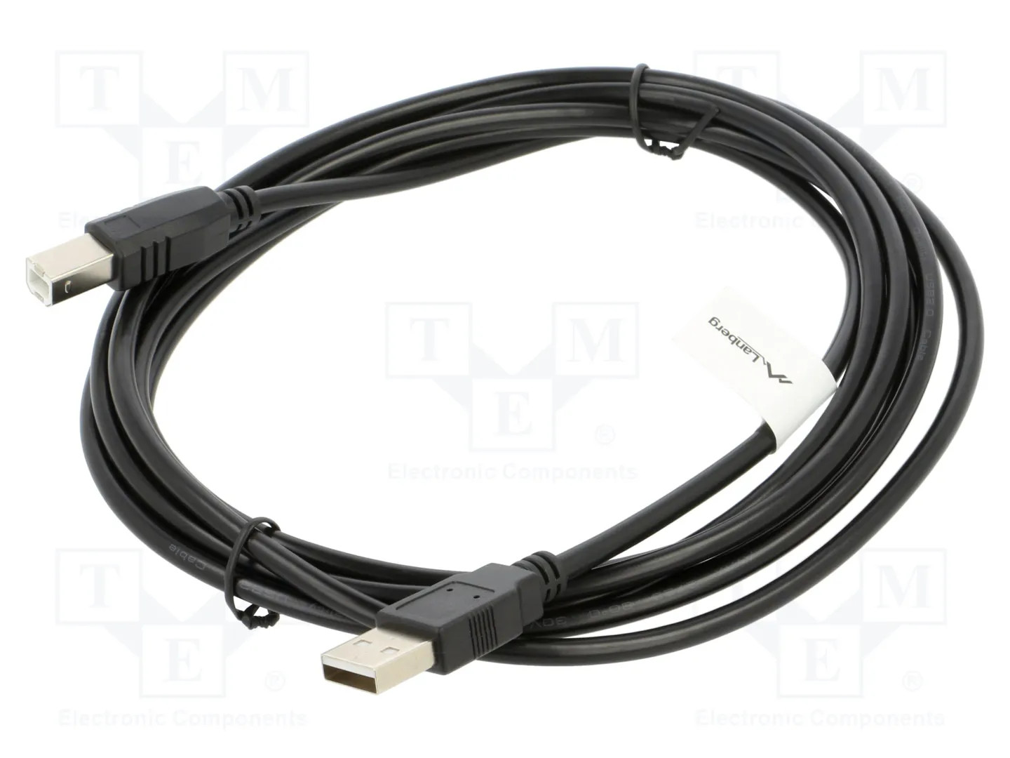 Lanberg Negro Cable Impresora Usb A - Usb B Macho / Macho 3 M - Imagen 2