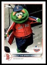 2022 Topps Opening Day Mascots Wally the Green Monster Boston Red Sox #M-2