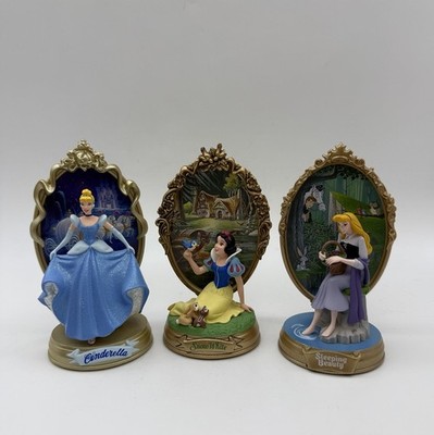 3 Hallmark Disney Enchanted Memories Collection Ornaments Princesses READ