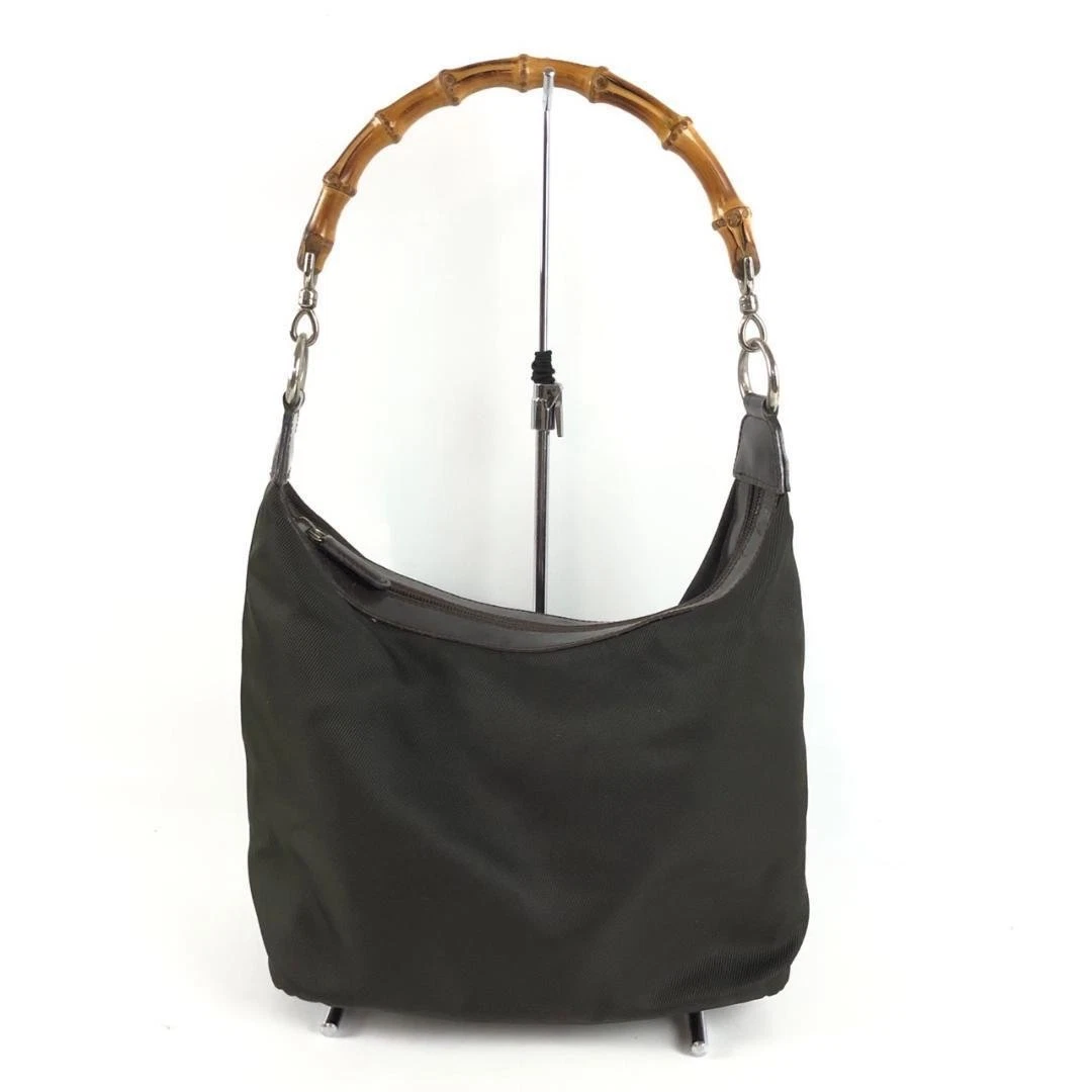 Sac à main Gucci poignée bambou kaki marque femme bag mode