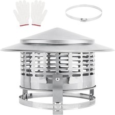 6 Inch Cone Top Chimney Cap,Round Chimney Cap Chimney Cover Cap Stainless Steel
