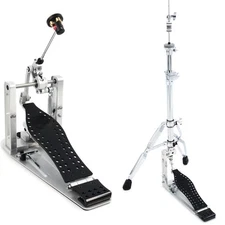 DW MDD Machined Direct Drive Single Bass Drum Pedal and High Hat Stand -