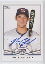 2011 Topps USA Baseball Team Auto Nick Ciuffo #USA-A26 Auto w5b